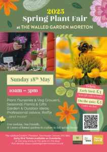 a poster for walled garden plant fair